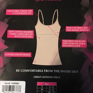 Camisoles w/ built in bra Size Med black and white